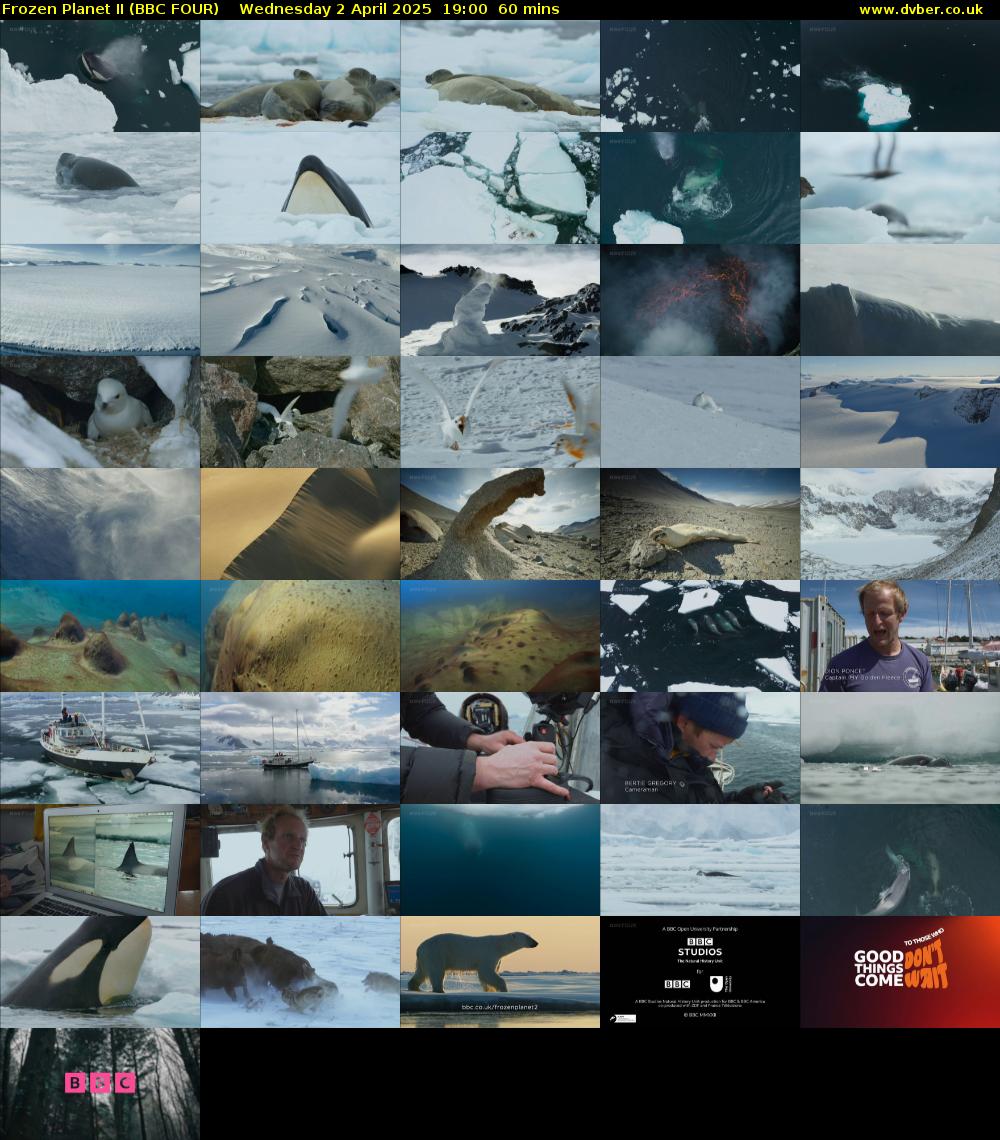 Frozen Planet II (BBC FOUR) Wednesday 2 April 2025 19:00 - 20:00