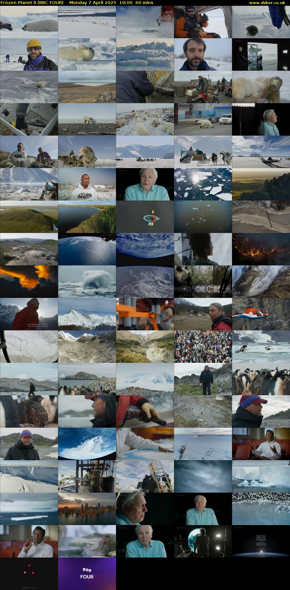 Frozen Planet II (BBC FOUR) Monday 7 April 2025 19:00 - 20:00