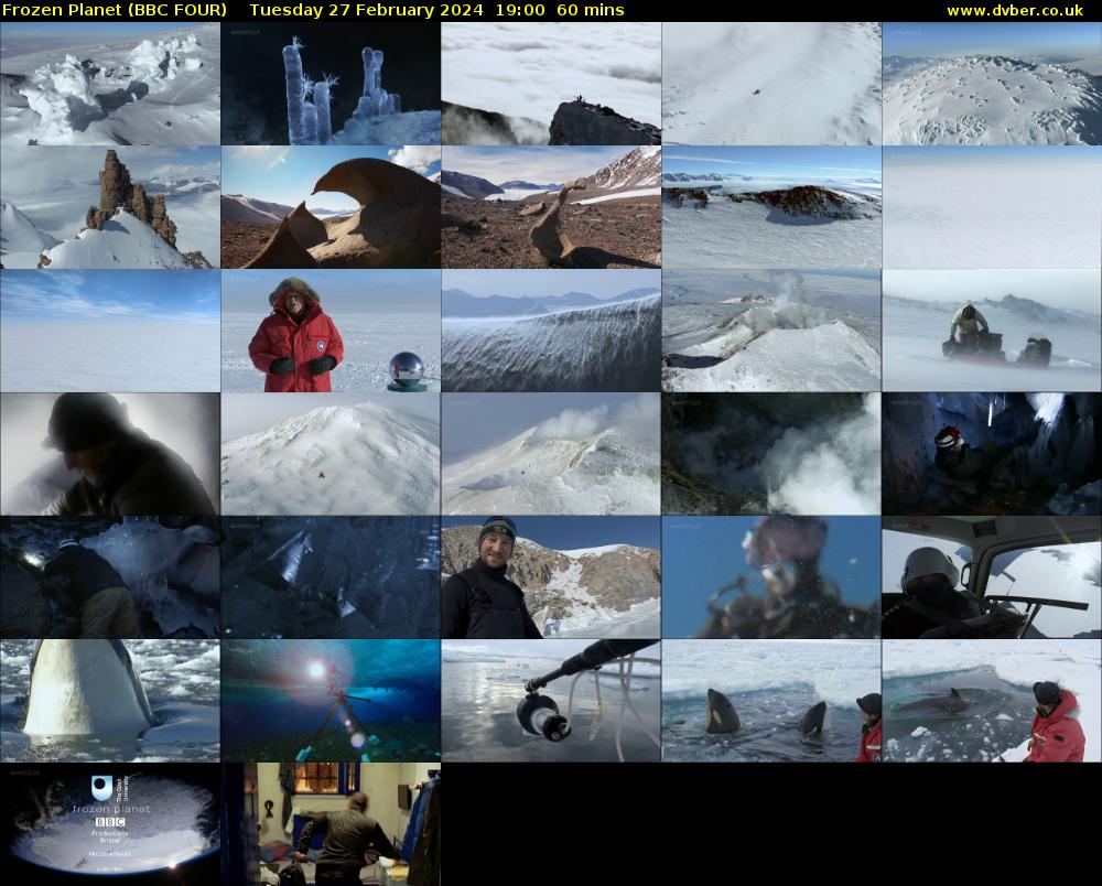 Frozen Planet (BBC FOUR) Tuesday 27 February 2024 19:00 - 20:00