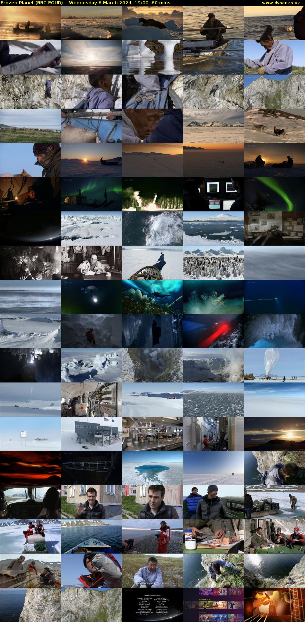 Frozen Planet (BBC FOUR) Wednesday 6 March 2024 19:00 - 20:00