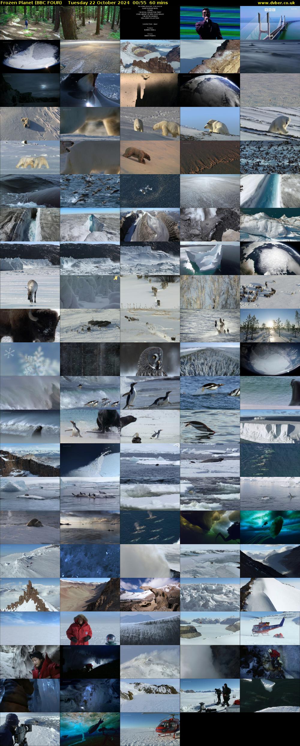 Frozen Planet (BBC FOUR) Tuesday 22 October 2024 00:55 - 01:55
