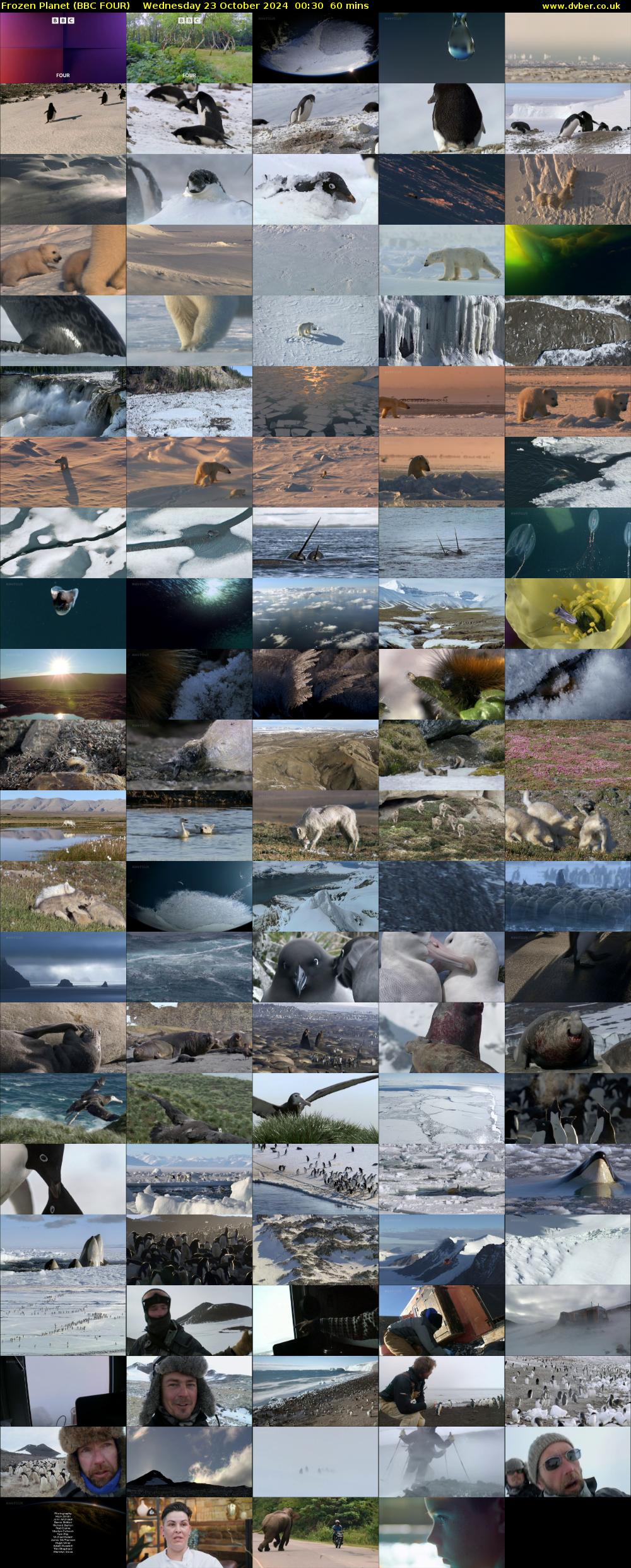 Frozen Planet (BBC FOUR) Wednesday 23 October 2024 00:30 - 01:30