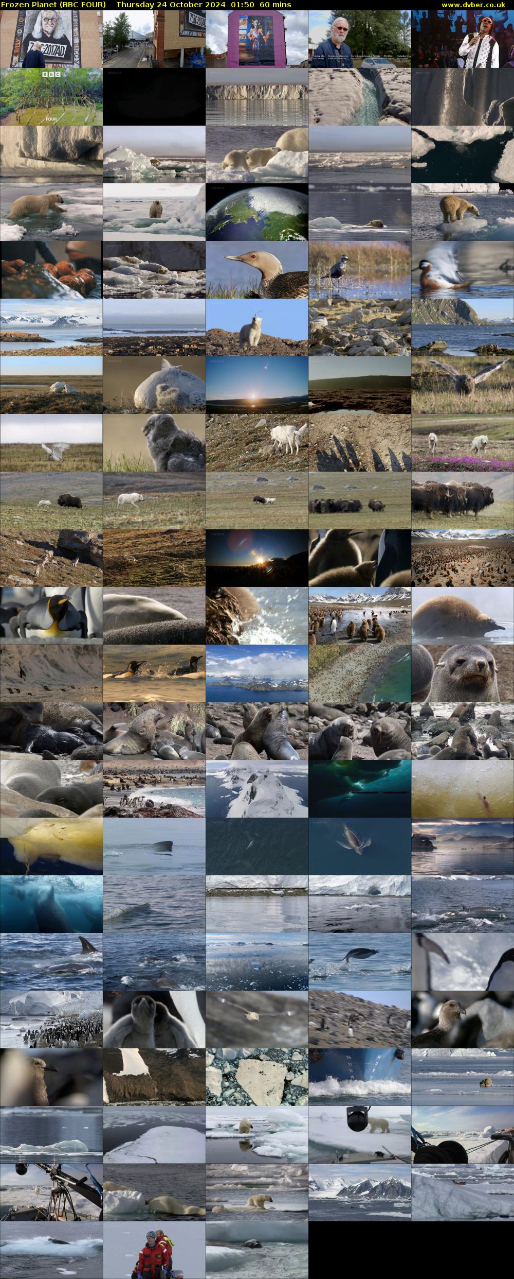 Frozen Planet (BBC FOUR) Thursday 24 October 2024 01:50 - 02:50