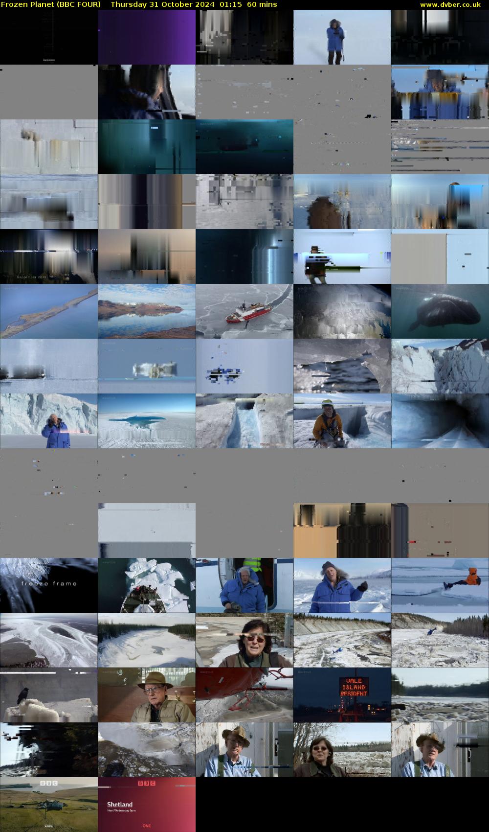 Frozen Planet (BBC FOUR) Thursday 31 October 2024 01:15 - 02:15