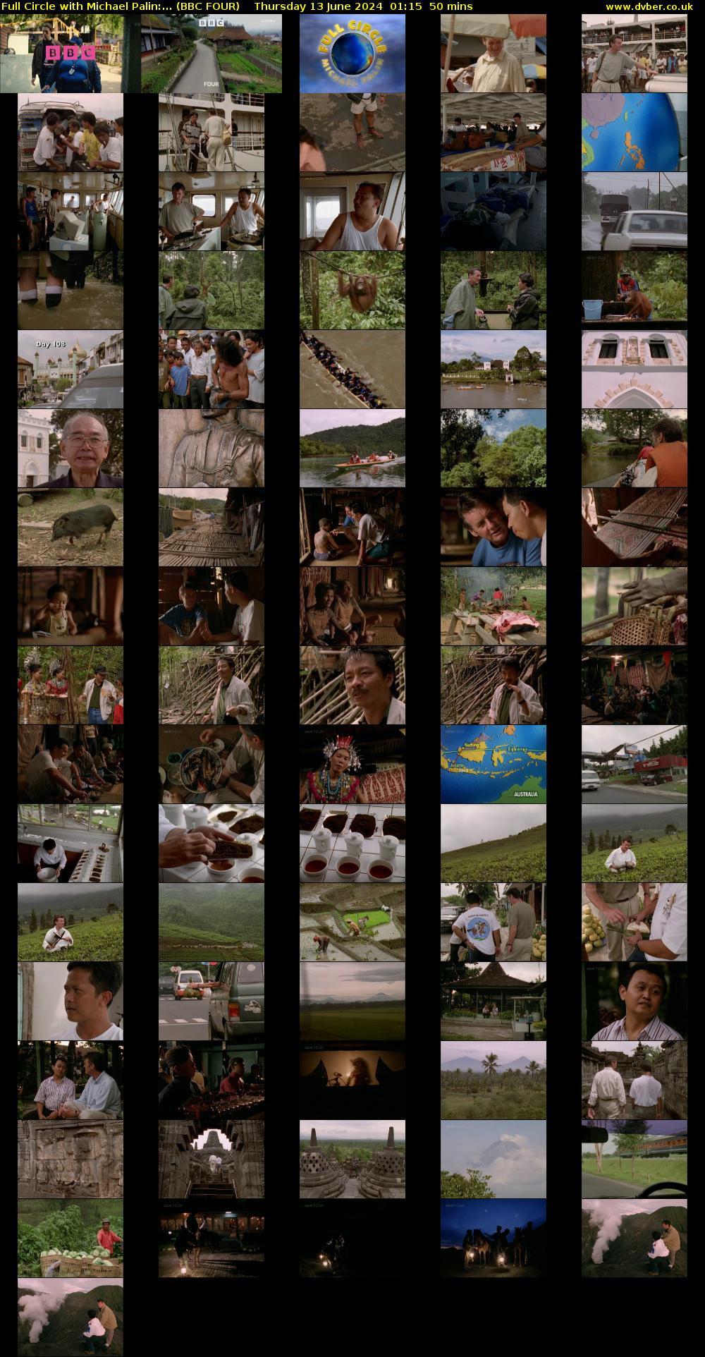 Full Circle with Michael Palin:... (BBC FOUR) Thursday 13 June 2024 01:15 - 02:05