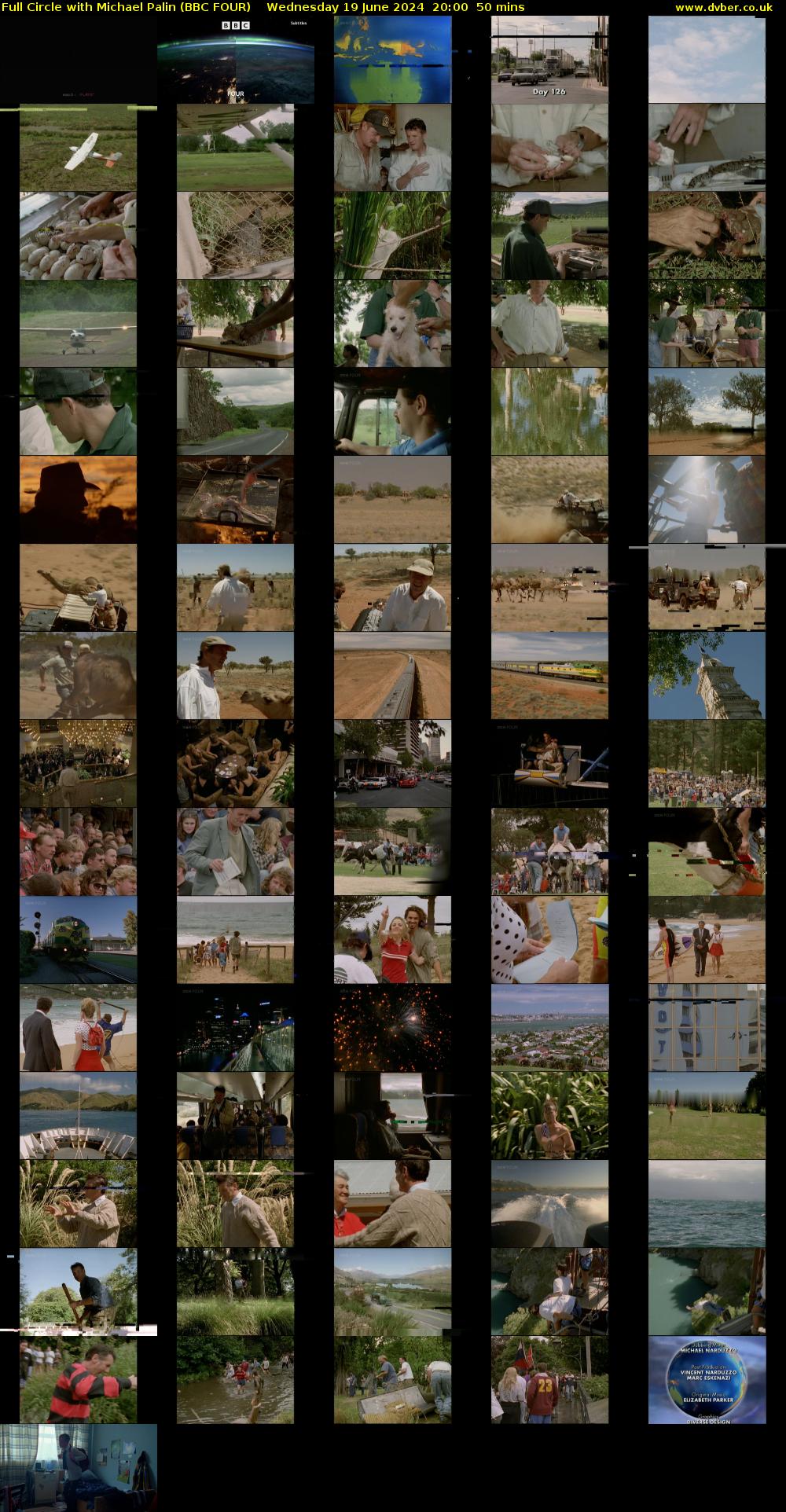 Full Circle with Michael Palin (BBC FOUR) Wednesday 19 June 2024 20:00 - 20:50