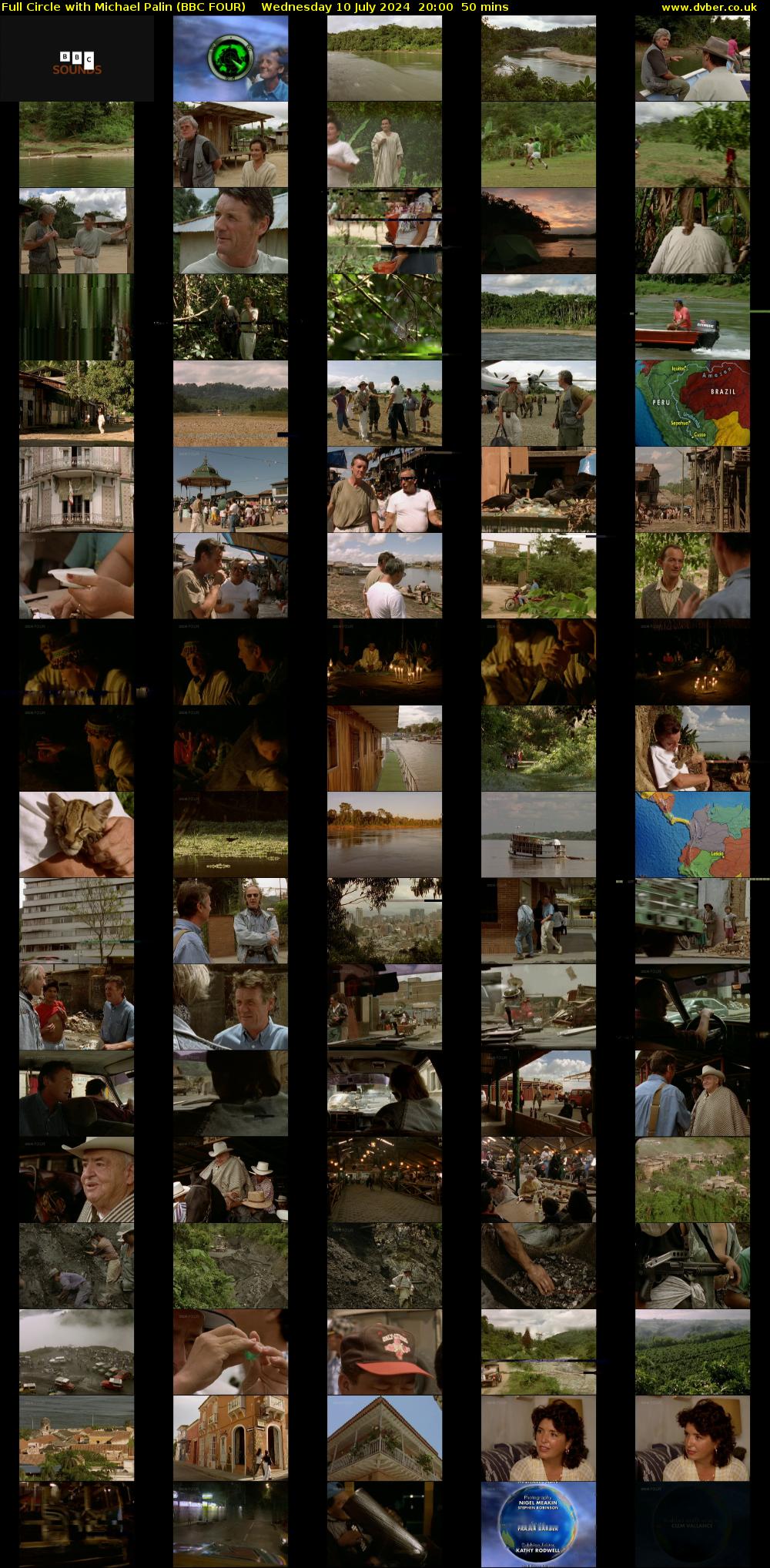 Full Circle with Michael Palin (BBC FOUR) Wednesday 10 July 2024 20:00 - 20:50