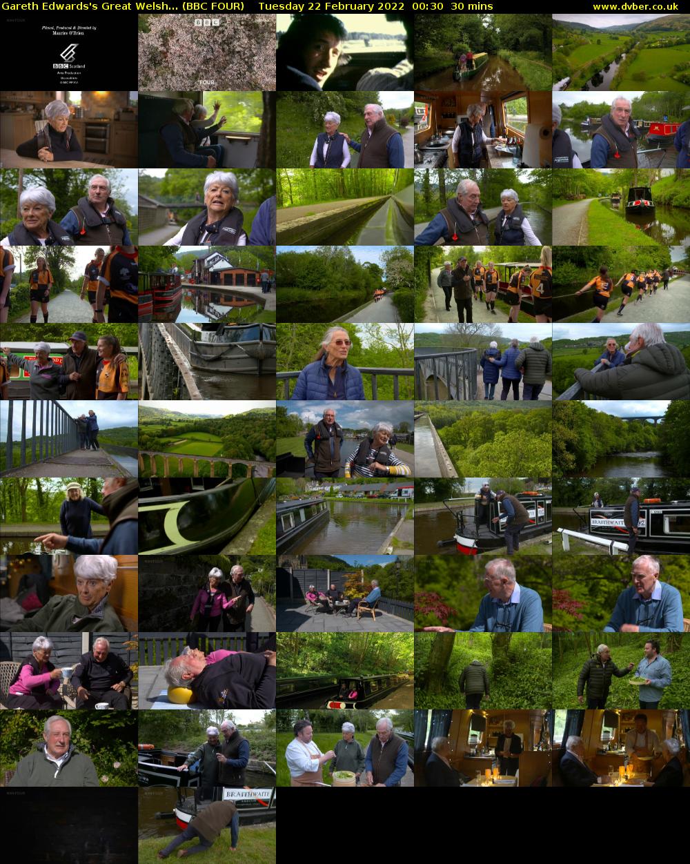 Gareth Edwards's Great Welsh... (BBC FOUR) Tuesday 22 February 2022 00:30 - 01:00
