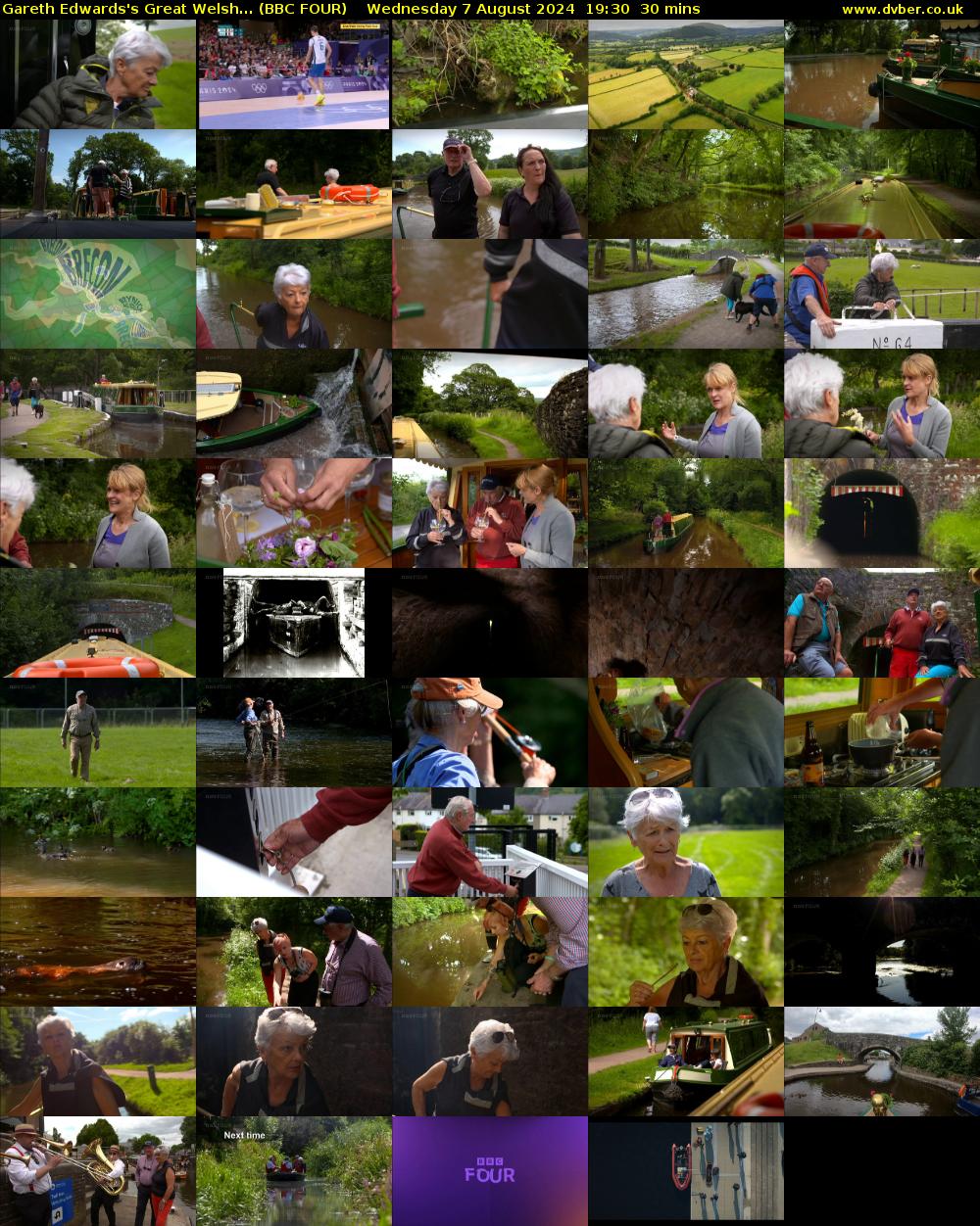 Gareth Edwards's Great Welsh... (BBC FOUR) Wednesday 7 August 2024 19:30 - 20:00