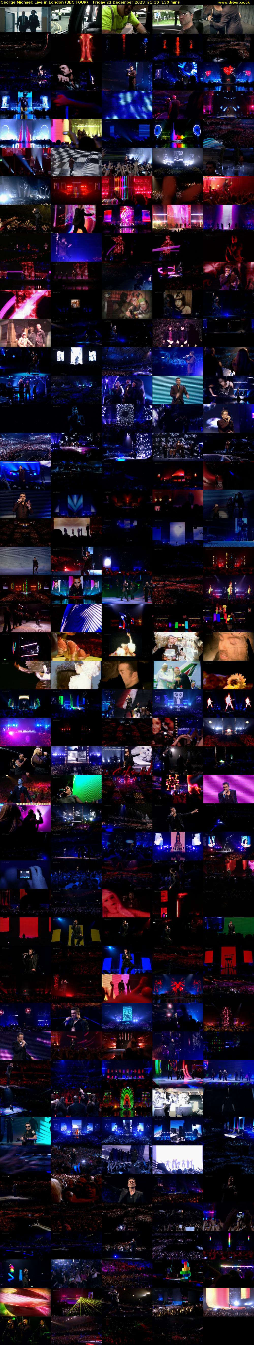 George Michael: Live in London (BBC FOUR) Friday 22 December 2023 21:10 - 23:20