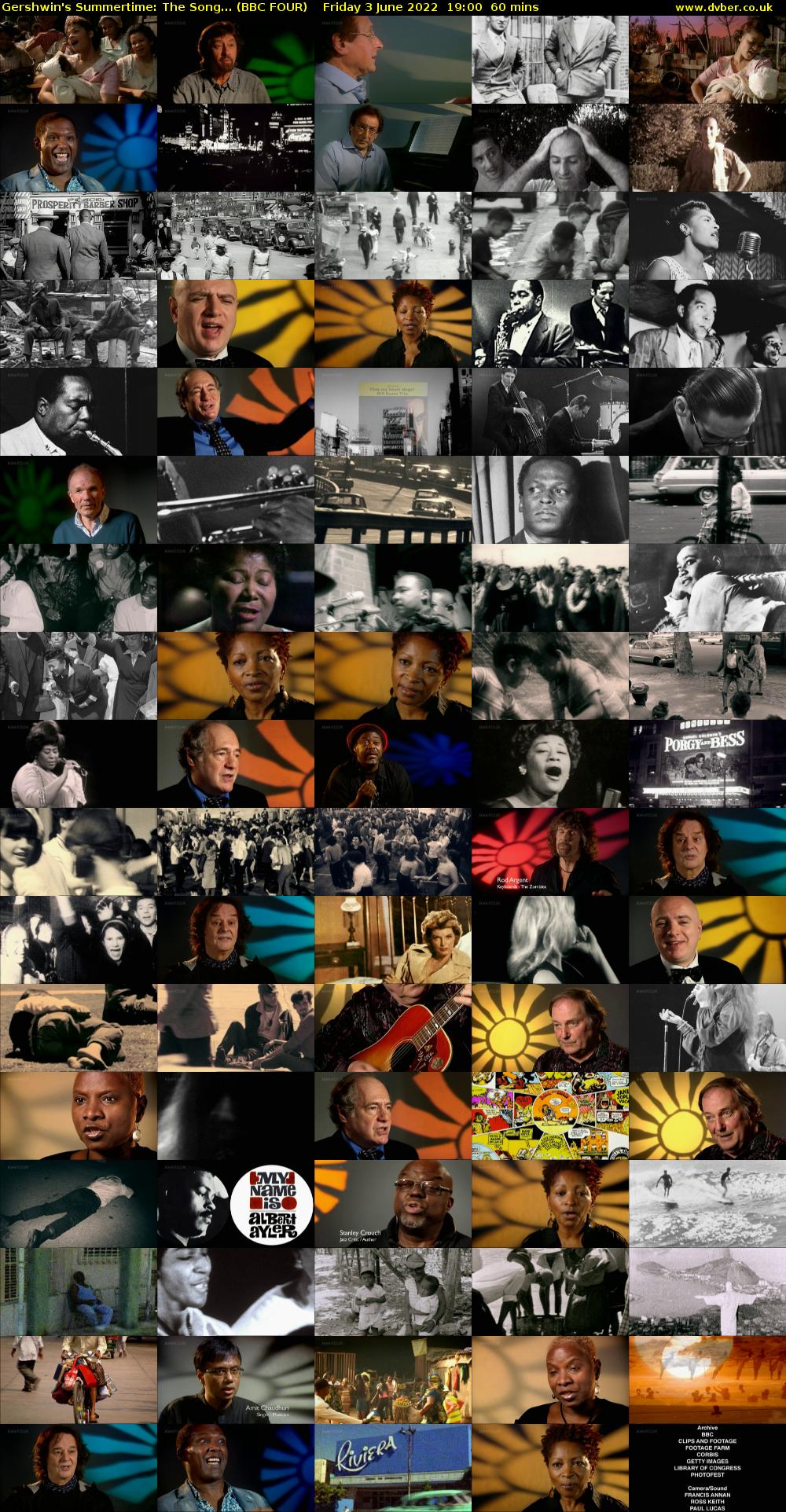 Gershwin's Summertime: The Song... (BBC FOUR) Friday 3 June 2022 19:00 - 20:00