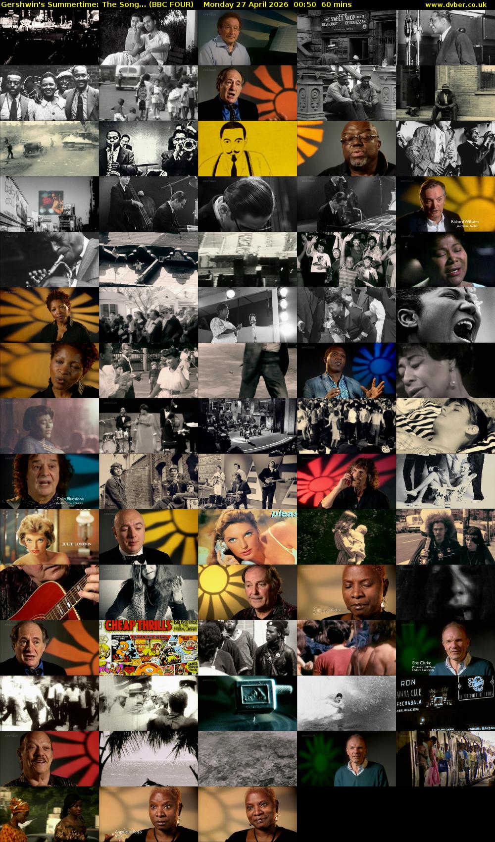 Gershwin's Summertime: The Song... (BBC FOUR) Monday 27 April 2026 00:50 - 01:50
