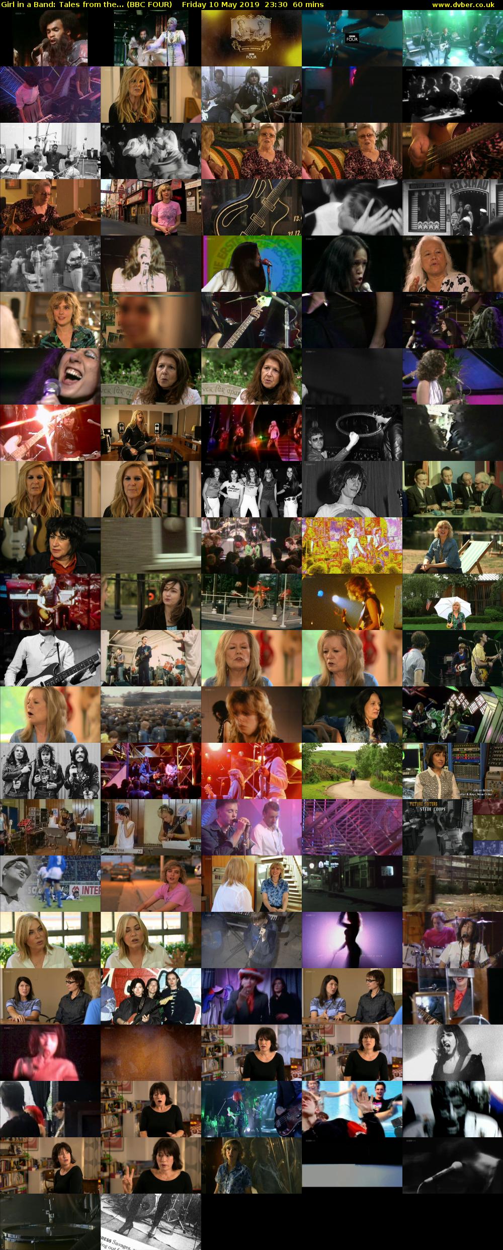 Girl in a Band: Tales from the... (BBC FOUR) Friday 10 May 2019 23:30 - 00:30