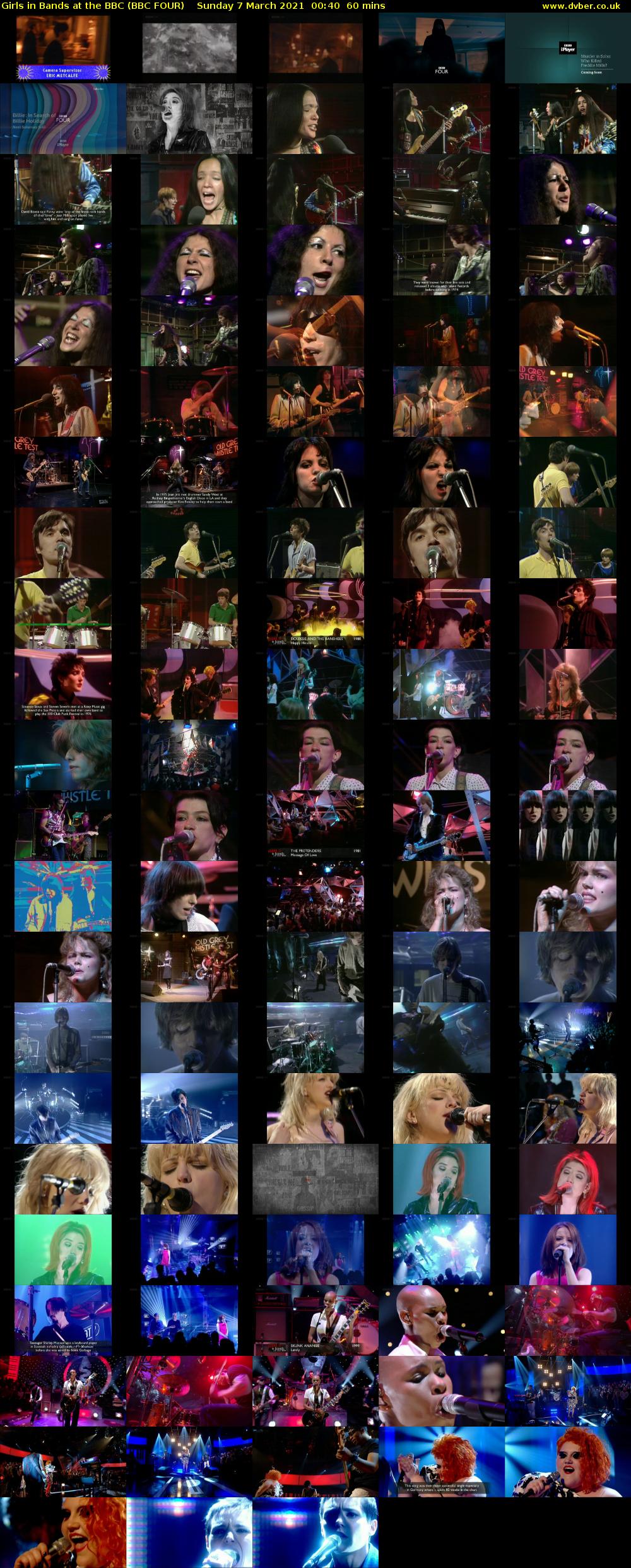 Girls in Bands at the BBC (BBC FOUR) Sunday 7 March 2021 00:40 - 01:40