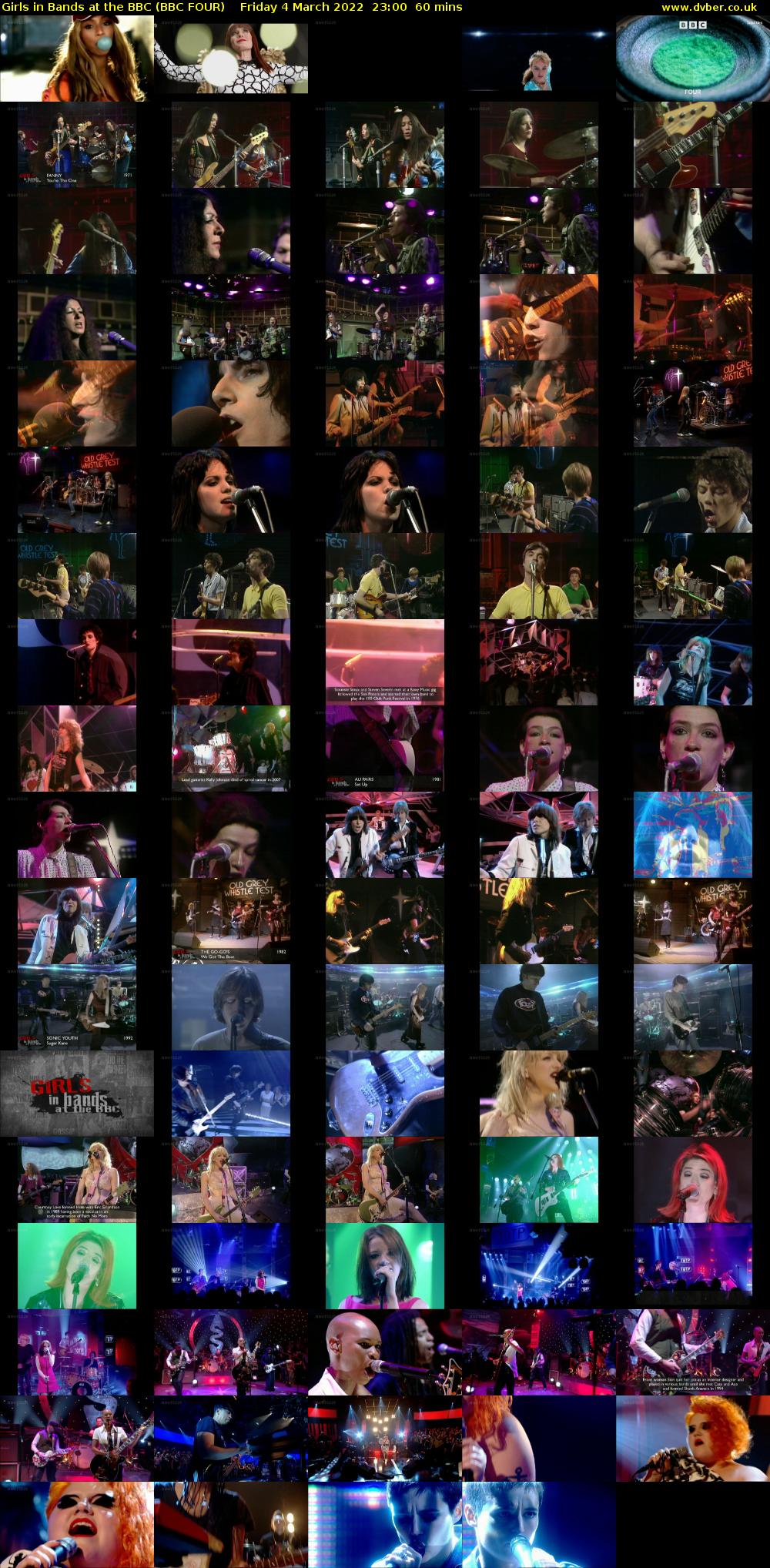 Girls in Bands at the BBC (BBC FOUR) Friday 4 March 2022 23:00 - 00:00