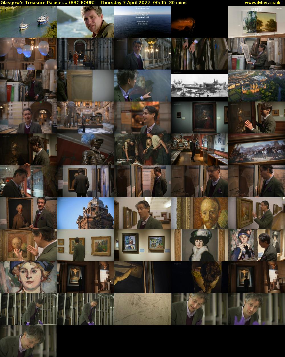 Glasgow's Treasure Palace:... (BBC FOUR) Thursday 7 April 2022 00:45 - 01:15