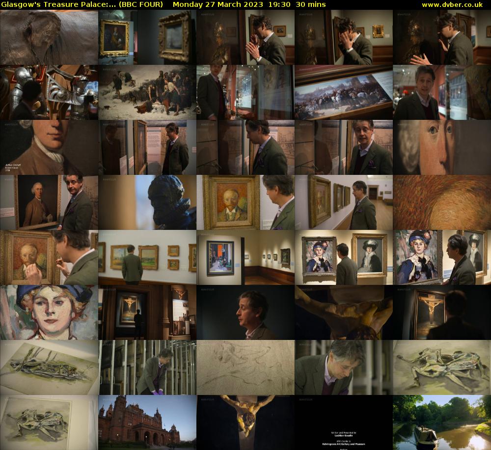 Glasgow's Treasure Palace:... (BBC FOUR) Monday 27 March 2023 19:30 - 20:00