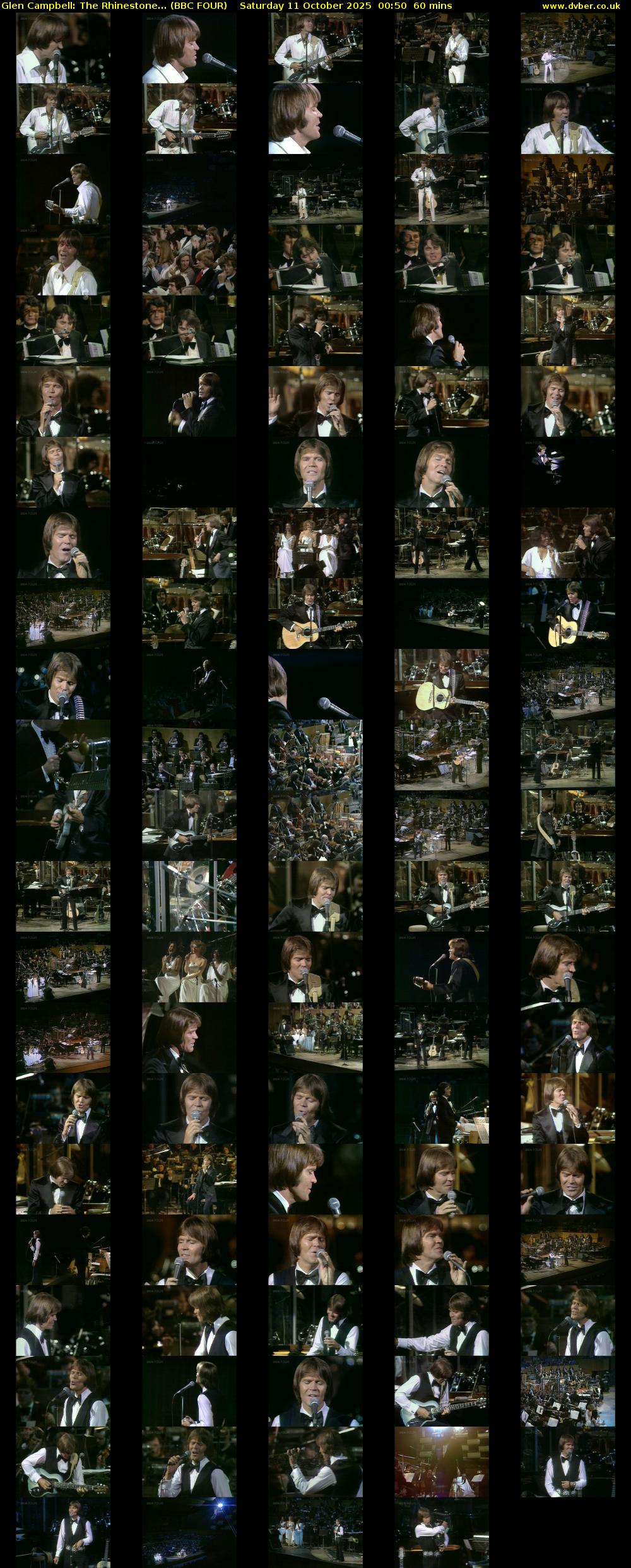 Glen Campbell: The Rhinestone... (BBC FOUR) Saturday 11 October 2025 00:50 - 01:50