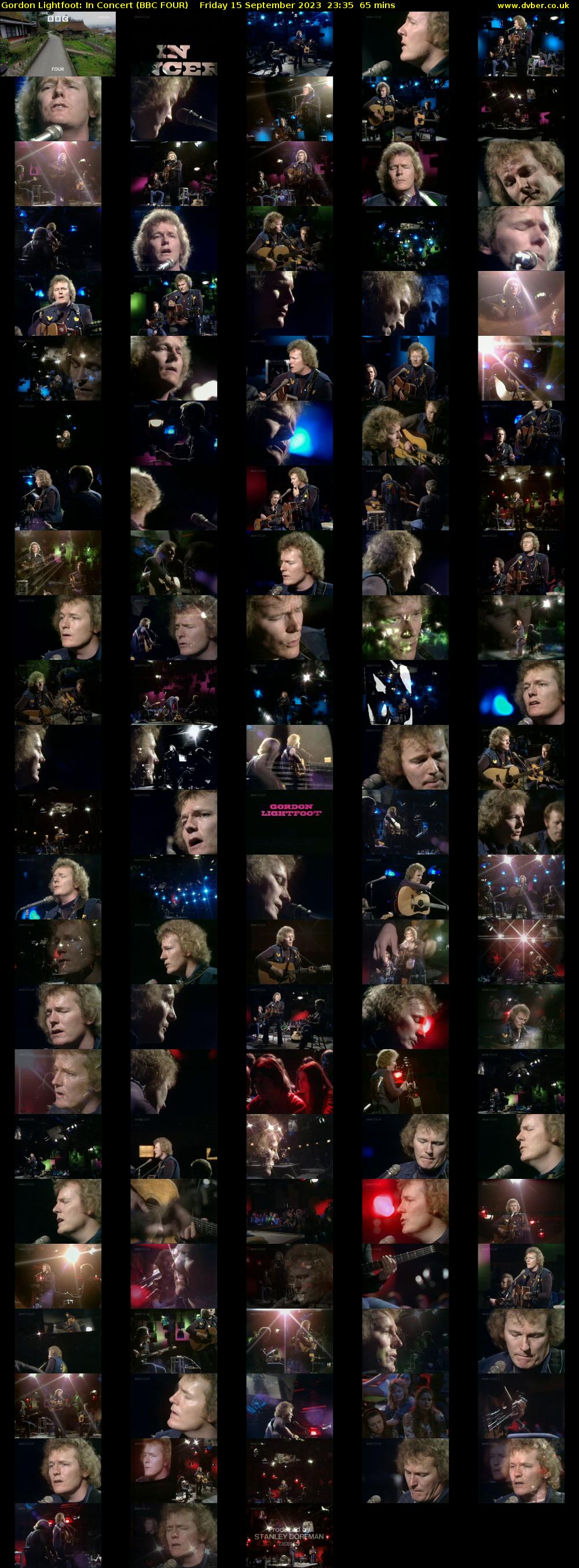 Gordon Lightfoot: In Concert (BBC FOUR) Friday 15 September 2023 23:35 - 00:40