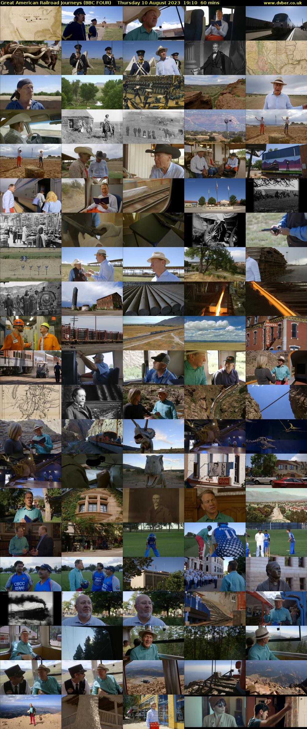 Great American Railroad Journeys (BBC FOUR) Thursday 10 August 2023 19:10 - 20:10