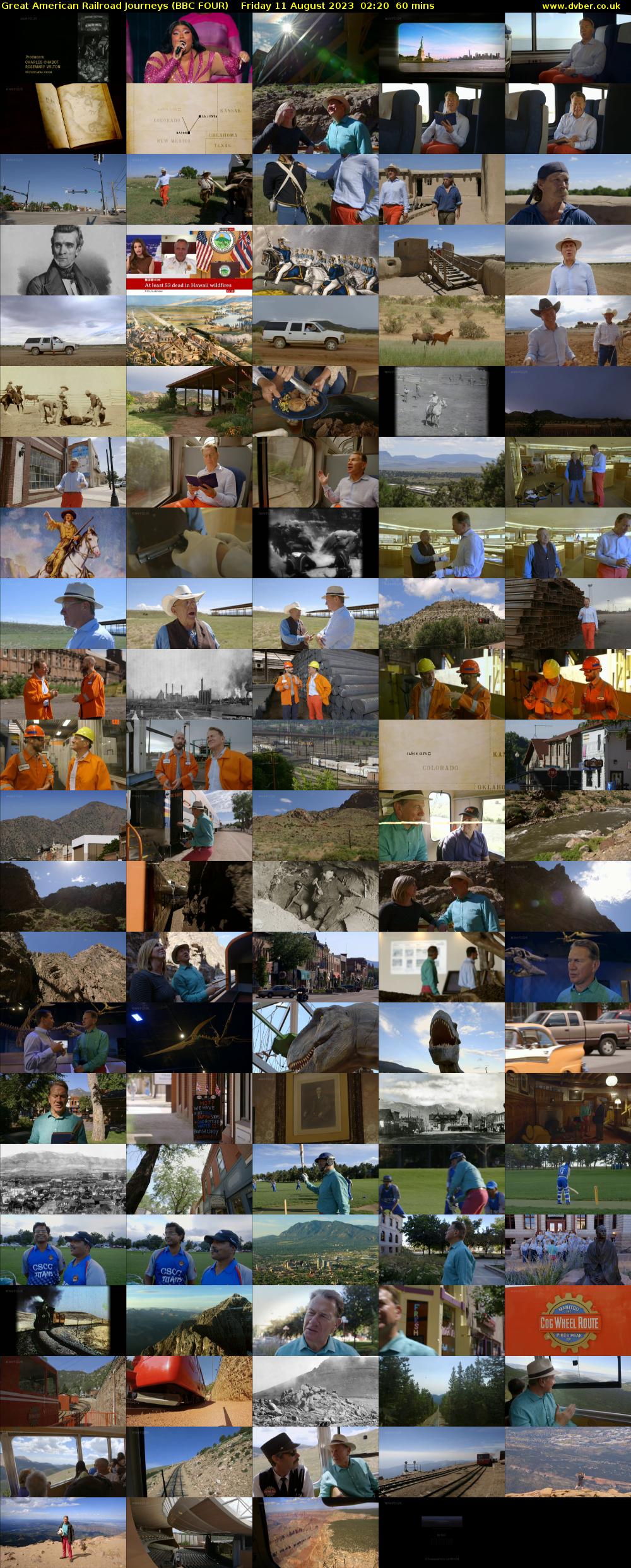 Great American Railroad Journeys (BBC FOUR) Friday 11 August 2023 02:20 - 03:20