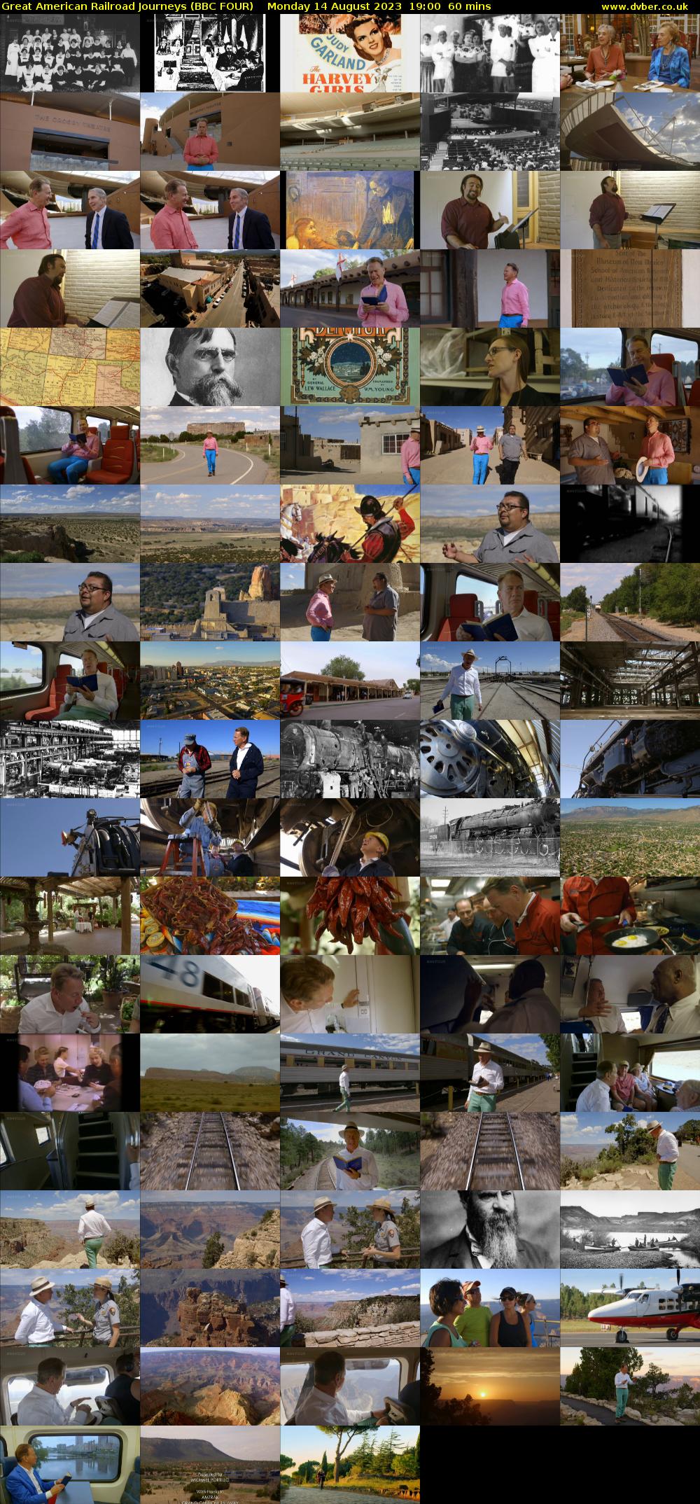 Great American Railroad Journeys (BBC FOUR) Monday 14 August 2023 19:00 - 20:00