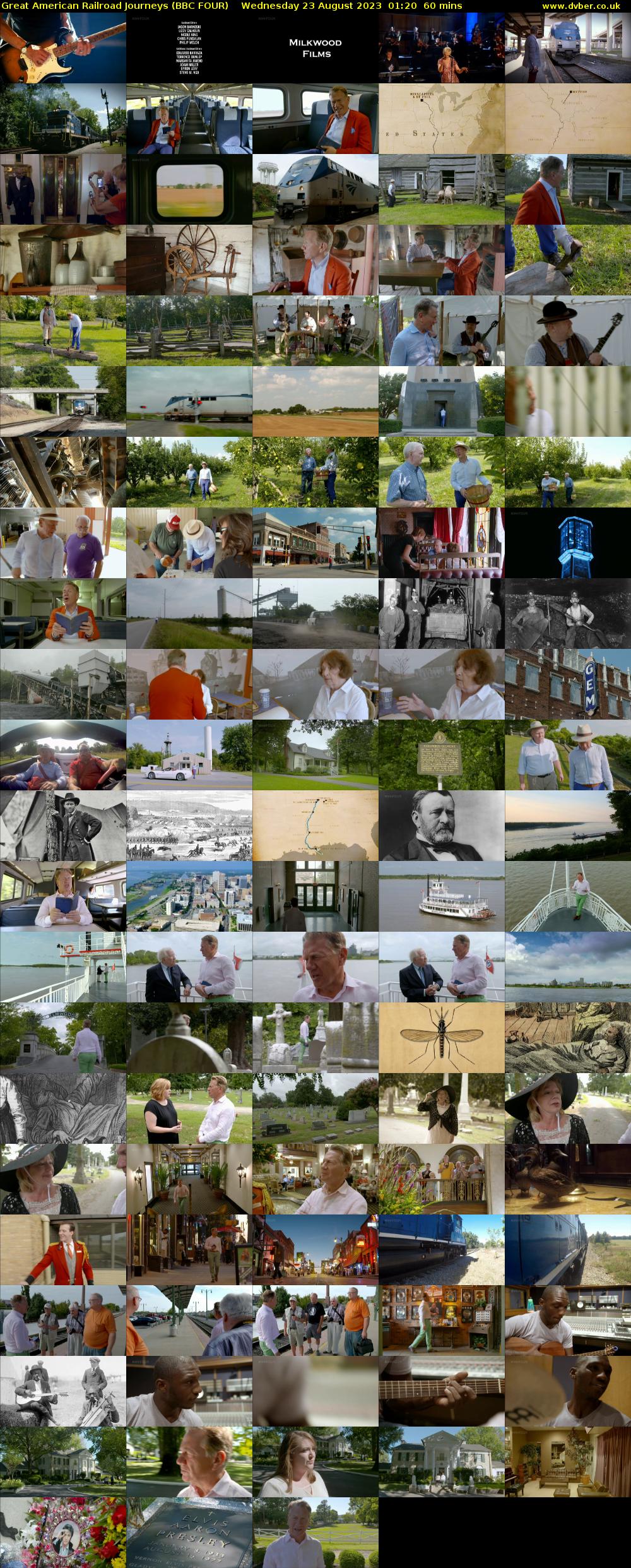 Great American Railroad Journeys (BBC FOUR) Wednesday 23 August 2023 01:20 - 02:20