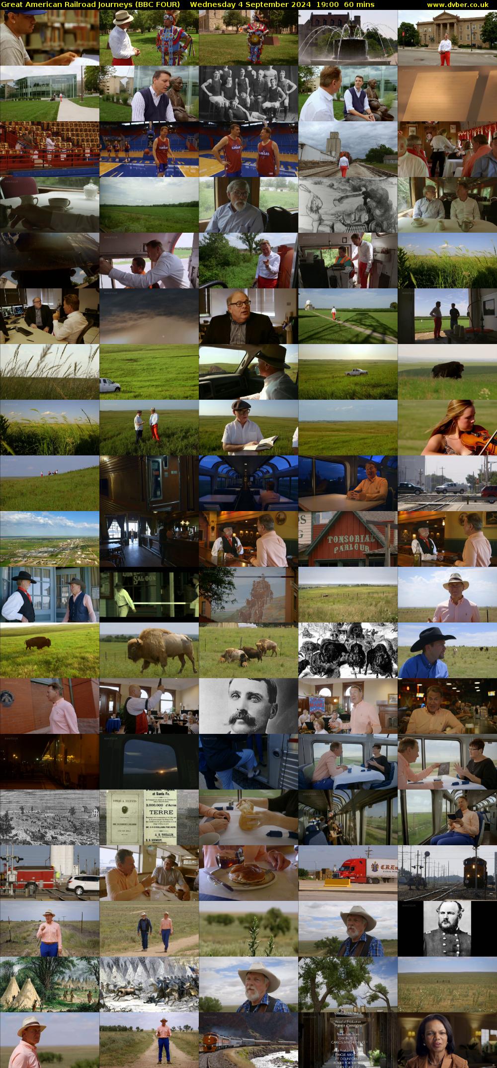 Great American Railroad Journeys (BBC FOUR) Wednesday 4 September 2024 19:00 - 20:00