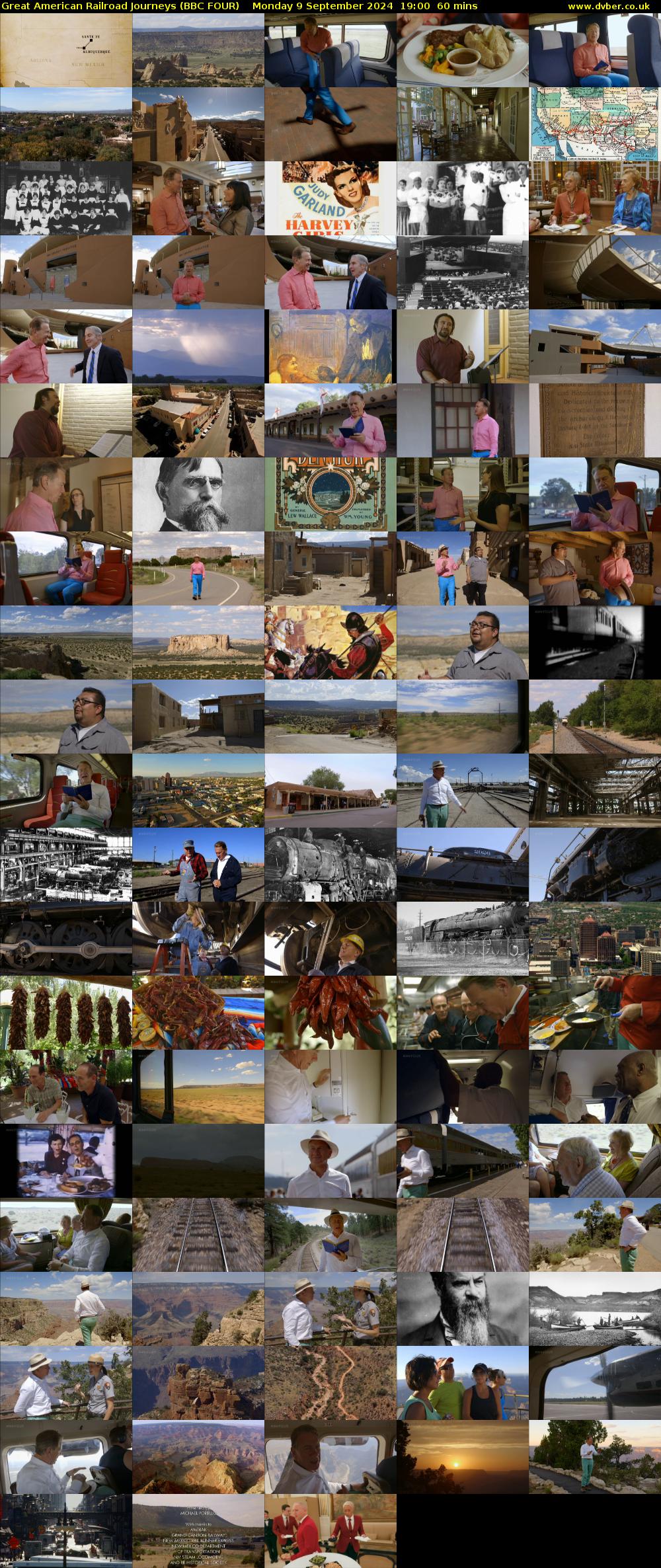 Great American Railroad Journeys (BBC FOUR) Monday 9 September 2024 19:00 - 20:00