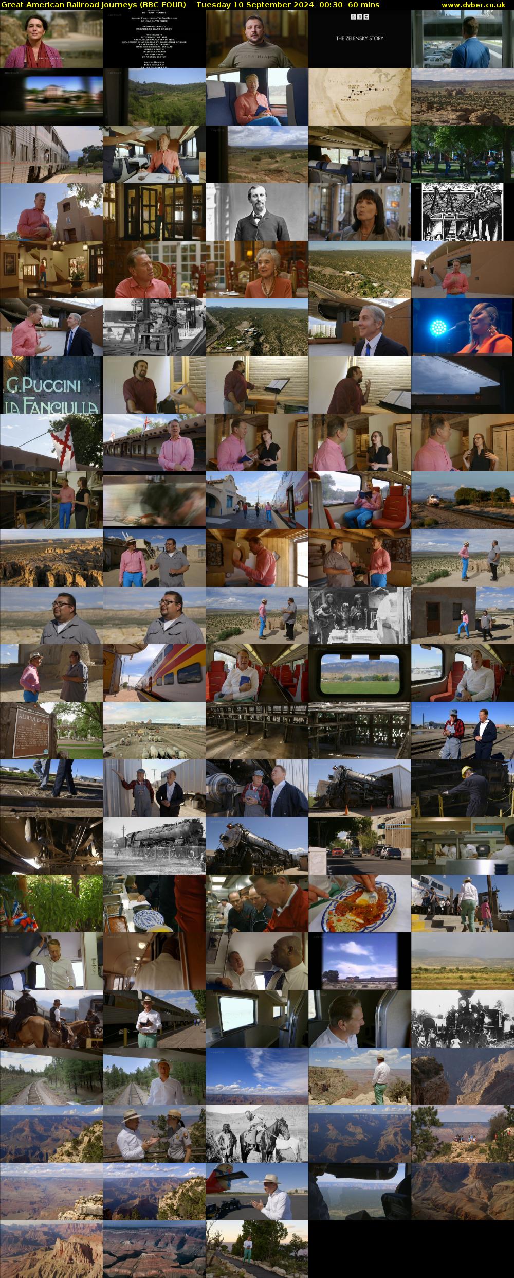 Great American Railroad Journeys (BBC FOUR) Tuesday 10 September 2024 00:30 - 01:30
