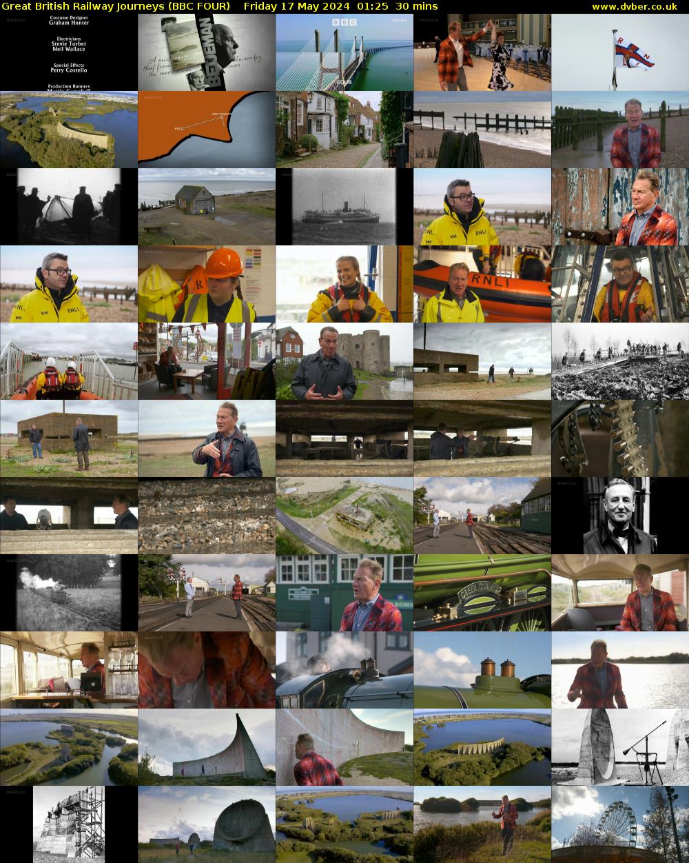 Great British Railway Journeys (BBC FOUR) Friday 17 May 2024 01:25 - 01:55