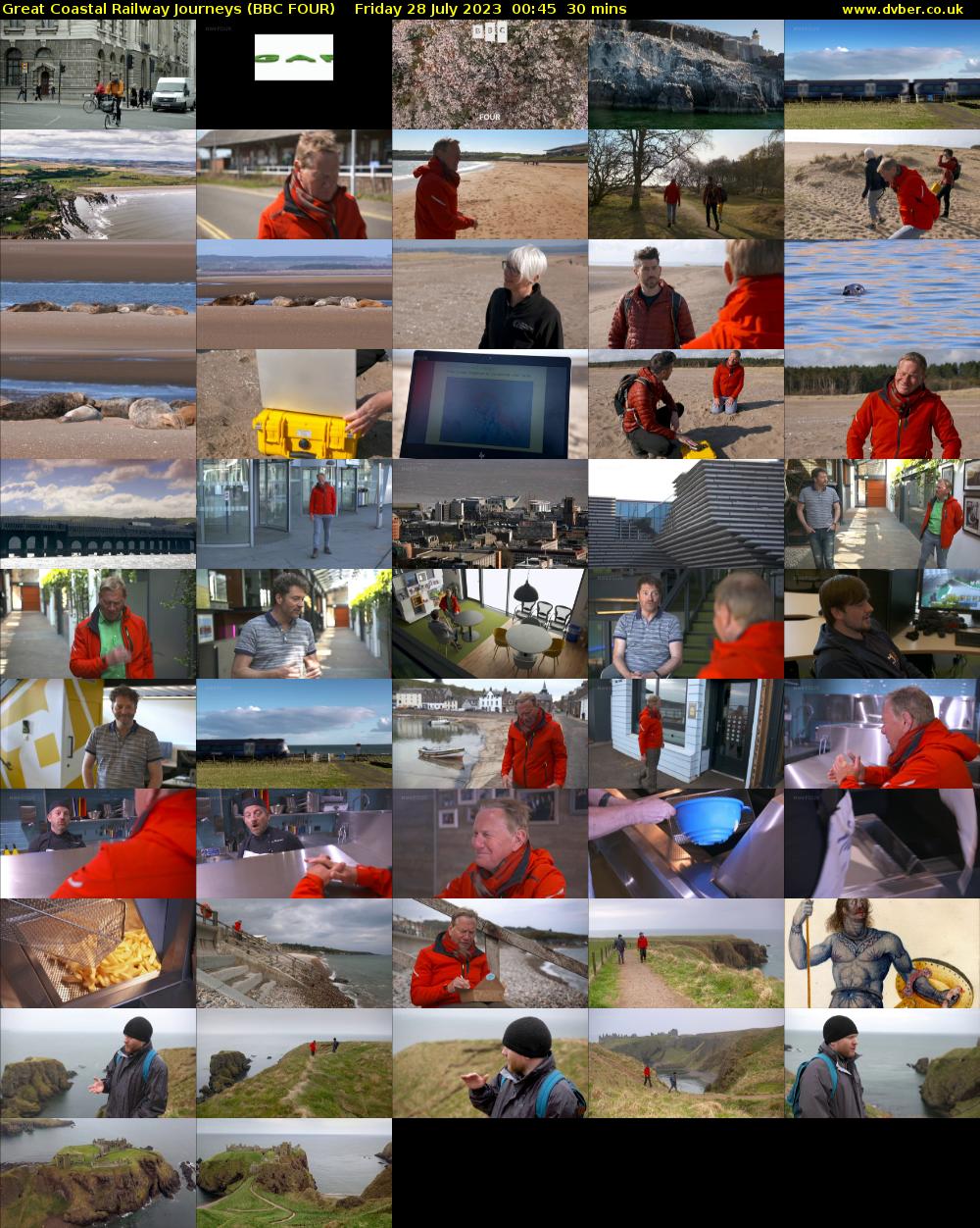 Great Coastal Railway Journeys (BBC FOUR) Friday 28 July 2023 00:45 - 01:15