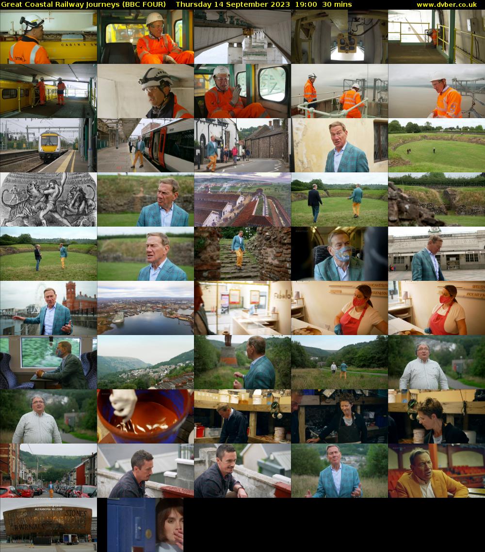 Great Coastal Railway Journeys (BBC FOUR) Thursday 14 September 2023 19:00 - 19:30