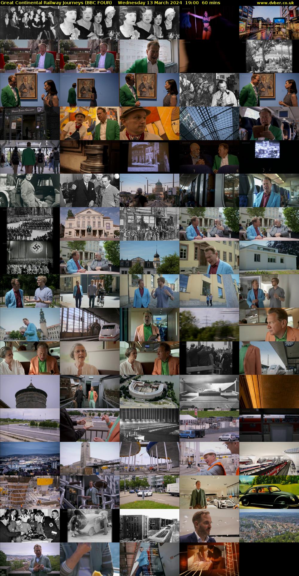 Great Continental Railway Journeys (BBC FOUR) Wednesday 13 March 2024 19:00 - 20:00