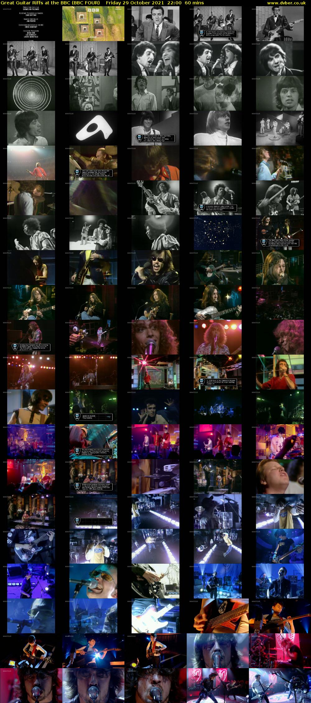 Great Guitar Riffs at the BBC (BBC FOUR) Friday 29 October 2021 22:00 - 23:00