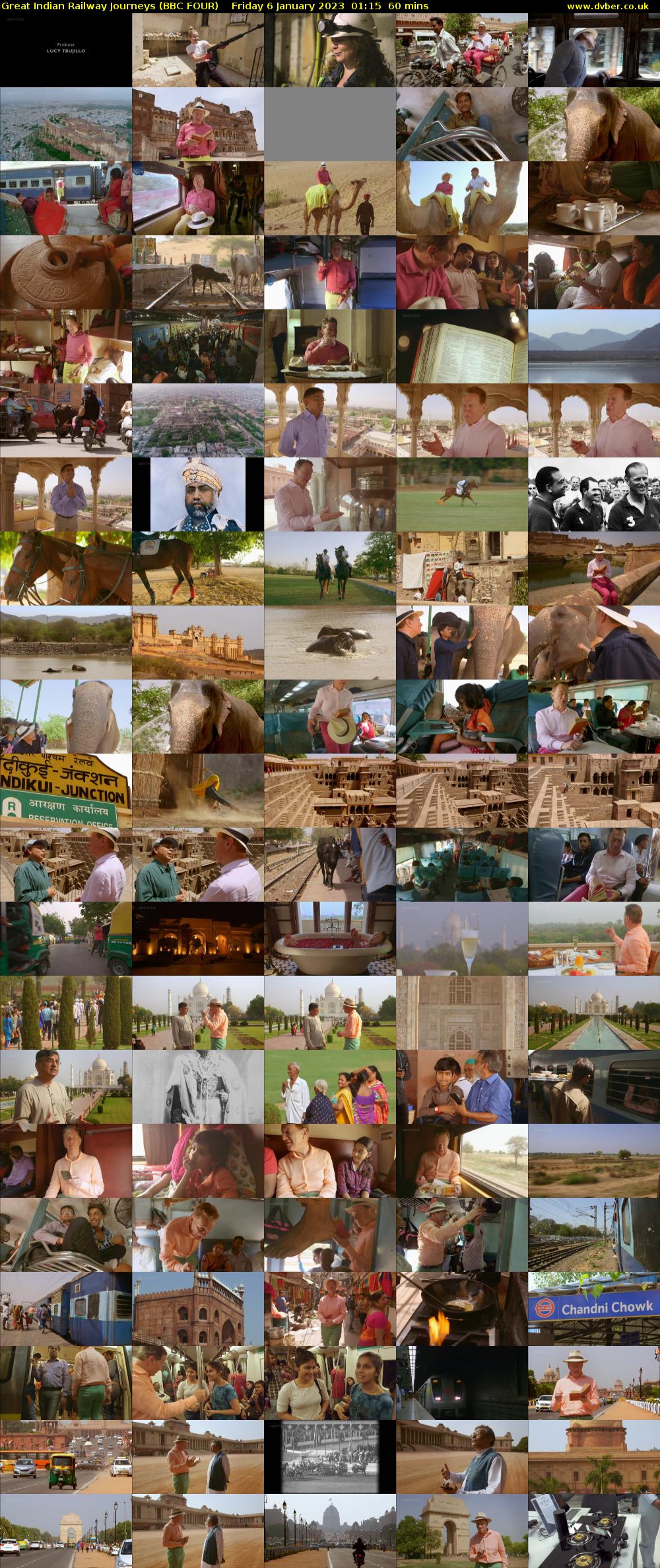 Great Indian Railway Journeys (BBC FOUR) Friday 6 January 2023 01:15 - 02:15