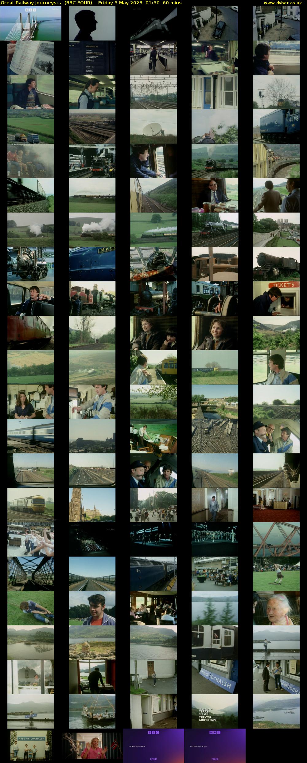 Great Railway Journeys:... (BBC FOUR) Friday 5 May 2023 01:50 - 02:50