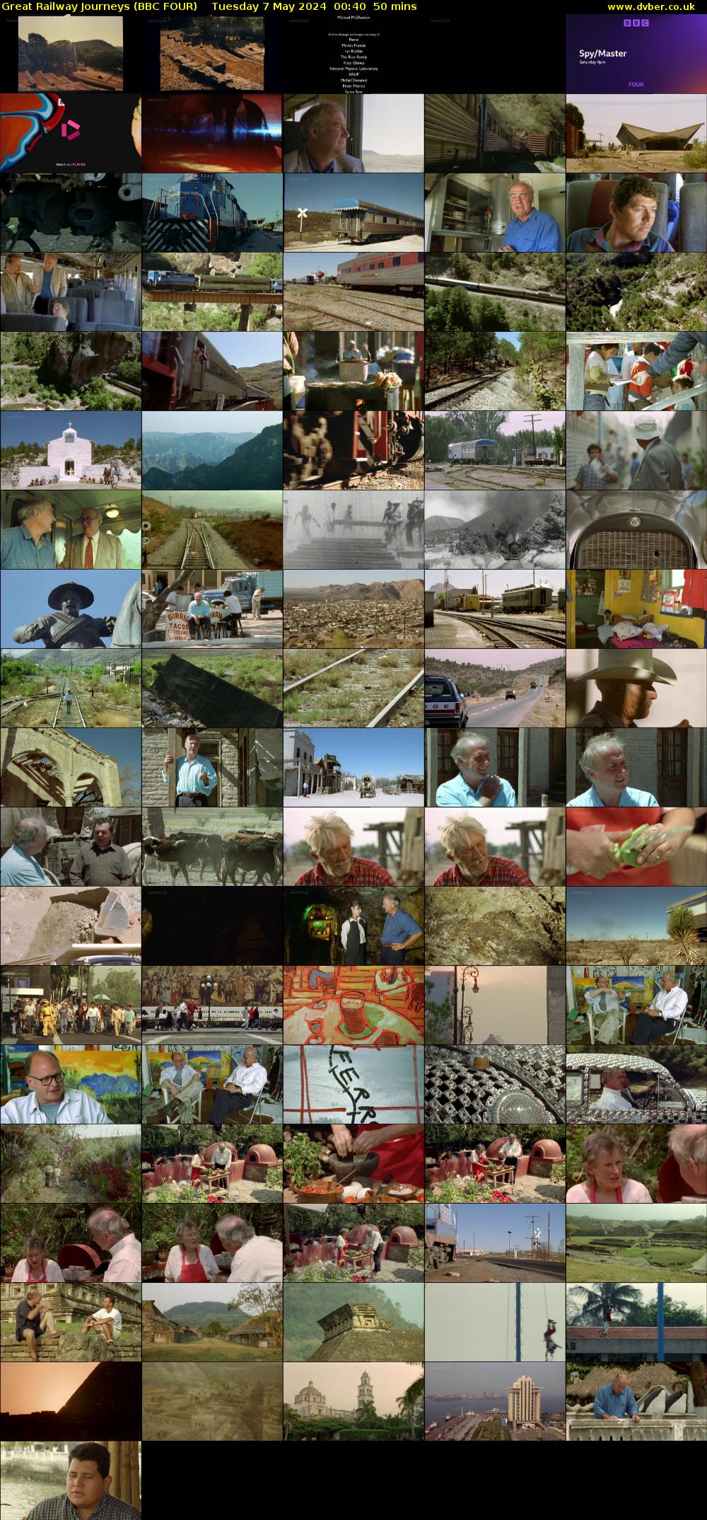 Great Railway Journeys (BBC FOUR) Tuesday 7 May 2024 00:40 - 01:30