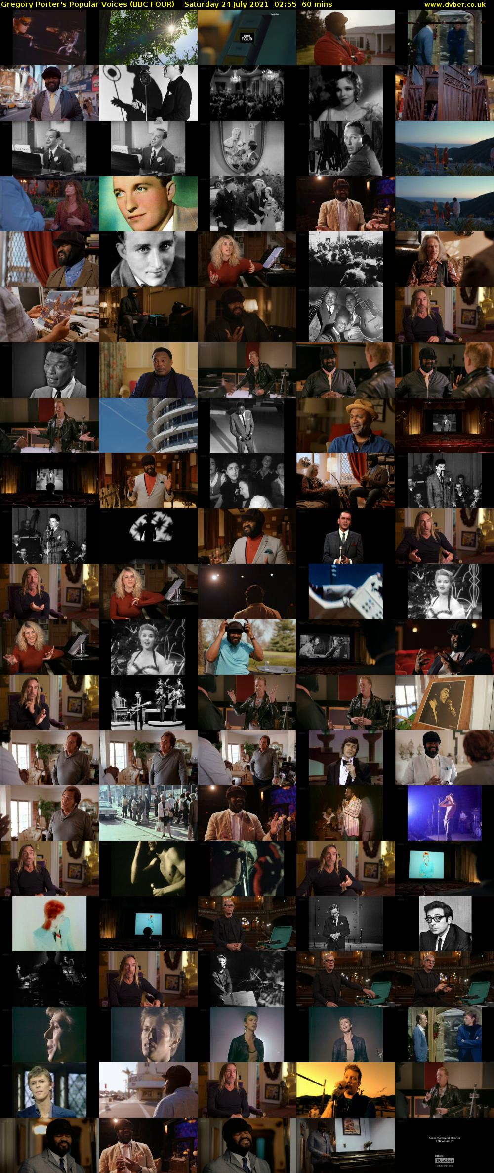 Gregory Porter's Popular Voices (BBC FOUR) Saturday 24 July 2021 02:55 - 03:55