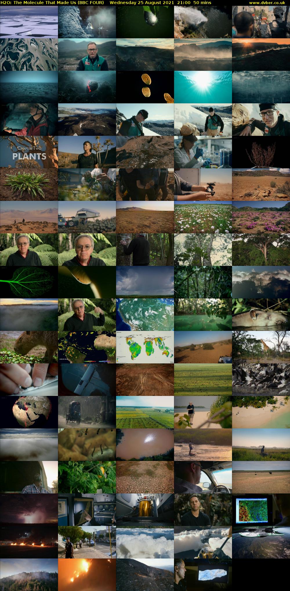 H2O: The Molecule That Made Us (BBC FOUR) Wednesday 25 August 2021 21:00 - 21:50