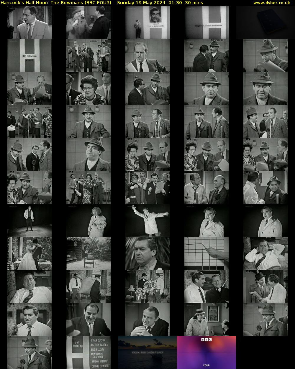 Hancock's Half Hour: The Bowmans (BBC FOUR) Sunday 19 May 2024 01:30 - 02:00