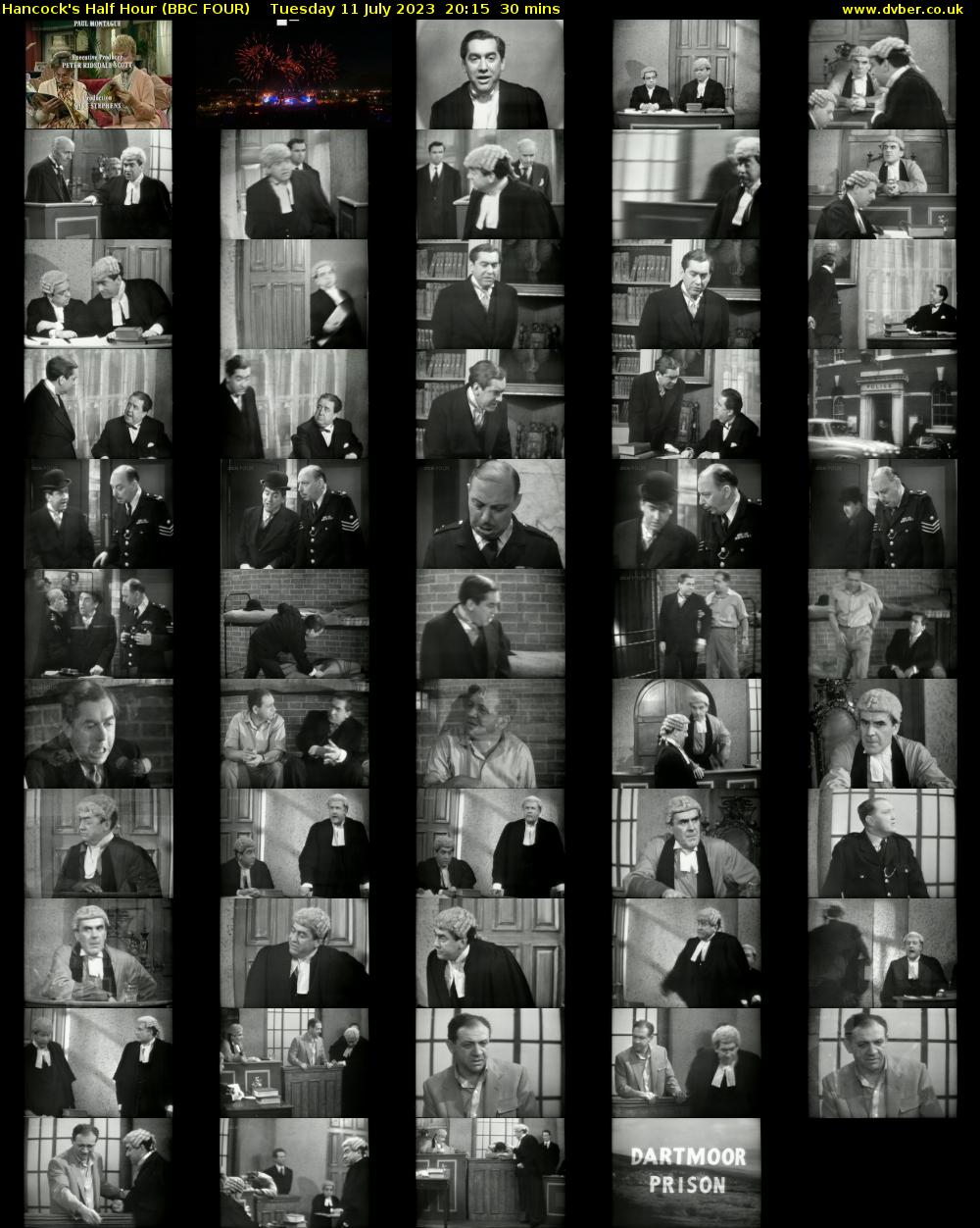 Hancock's Half Hour (BBC FOUR) Tuesday 11 July 2023 20:15 - 20:45
