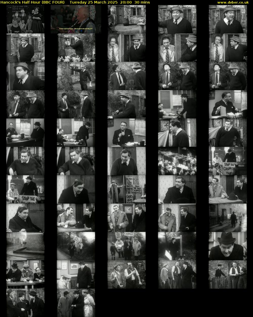 Hancock's Half Hour (BBC FOUR) Tuesday 25 March 2025 20:00 - 20:30