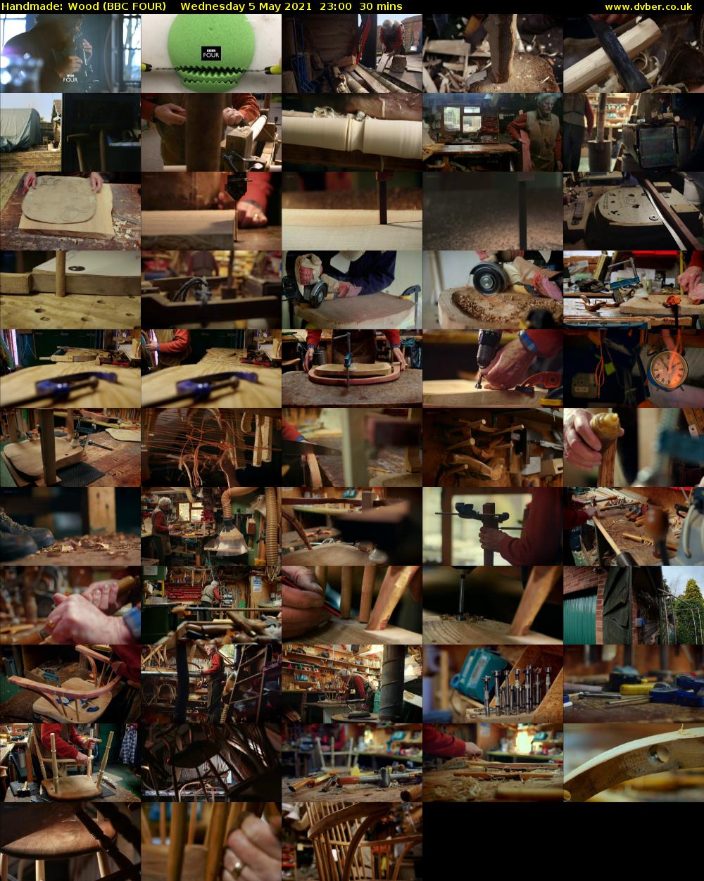 Handmade: Wood (BBC FOUR) Wednesday 5 May 2021 23:00 - 23:30