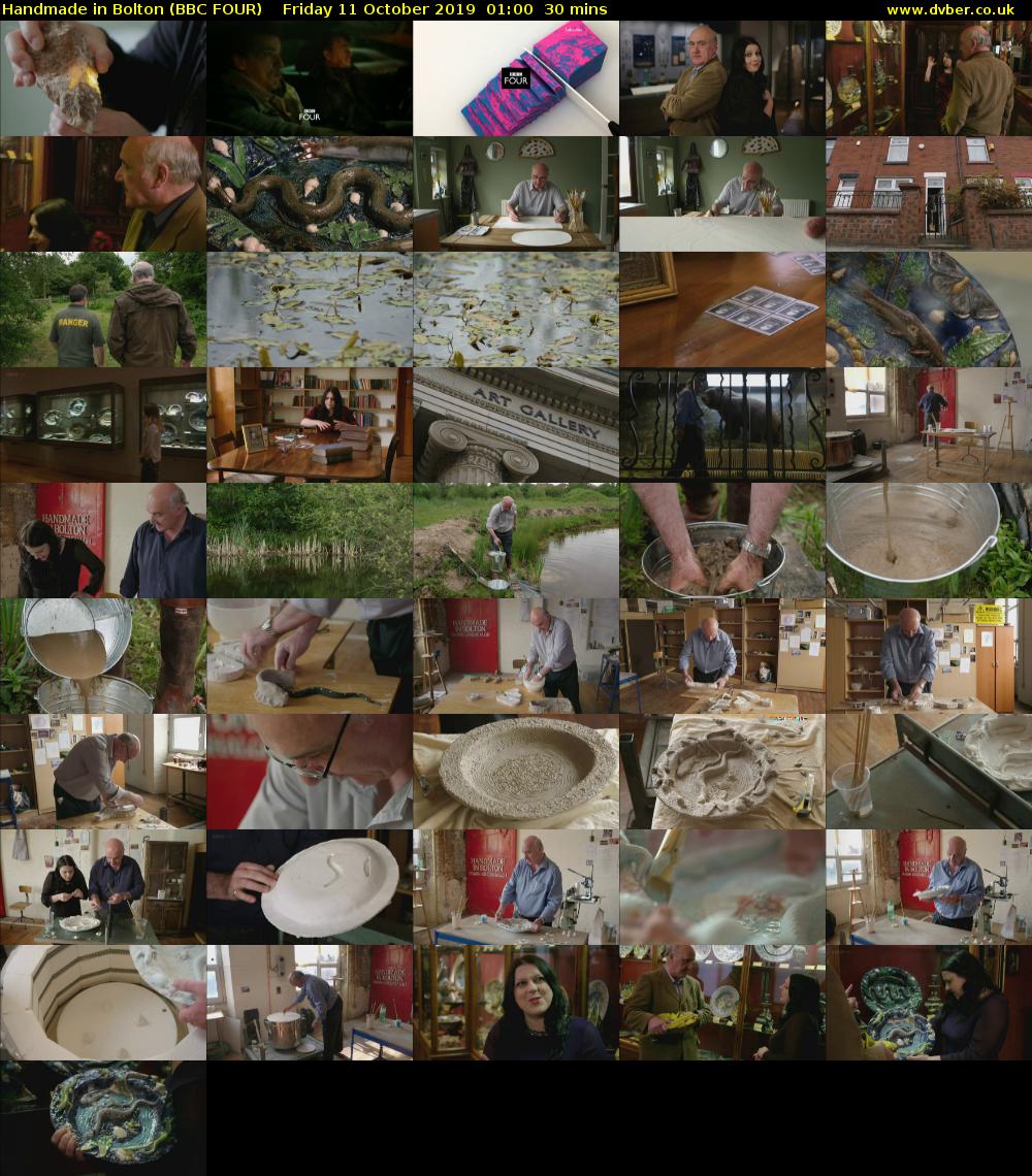 Handmade in Bolton (BBC FOUR) Friday 11 October 2019 01:00 - 01:30