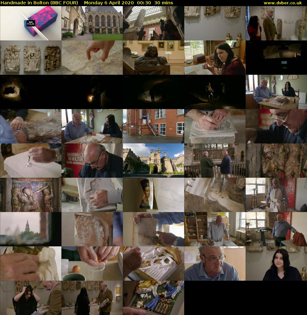 Handmade in Bolton (BBC FOUR) Monday 6 April 2020 00:30 - 01:00