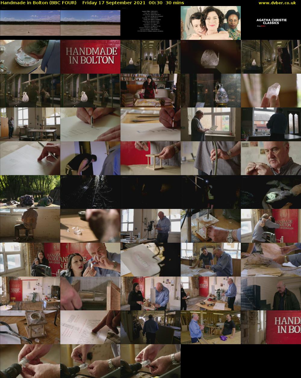Handmade in Bolton (BBC FOUR) Friday 17 September 2021 00:30 - 01:00