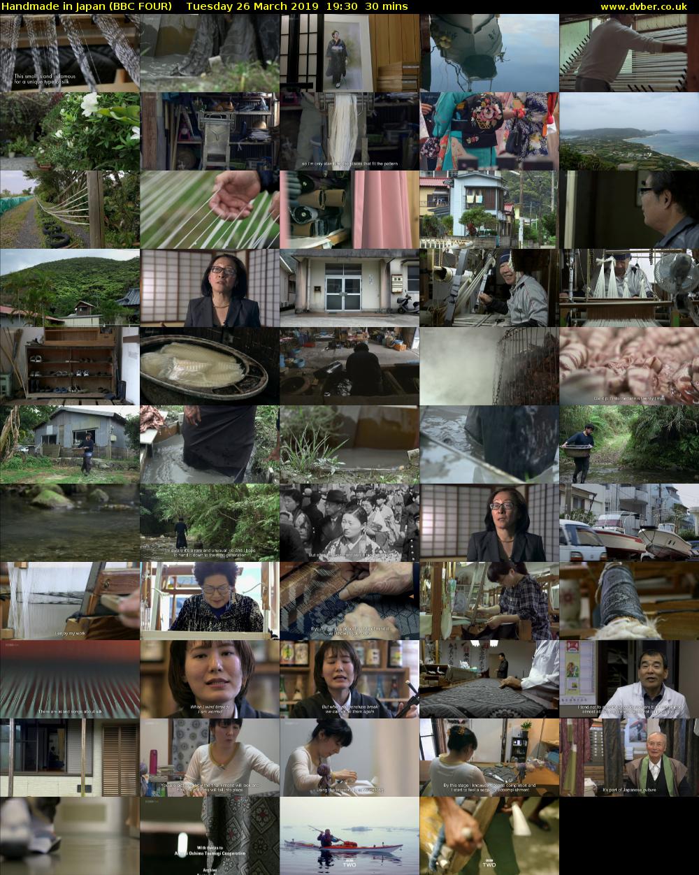 Handmade in Japan (BBC FOUR) Tuesday 26 March 2019 19:30 - 20:00