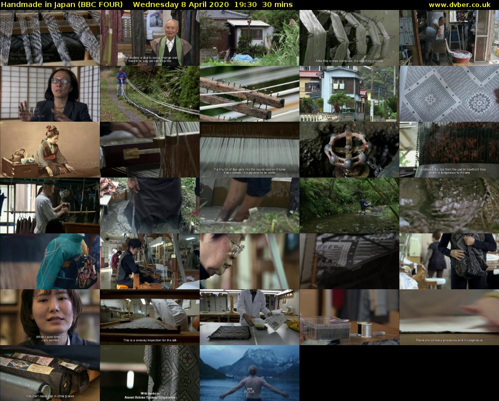 Handmade in Japan (BBC FOUR) Wednesday 8 April 2020 19:30 - 20:00