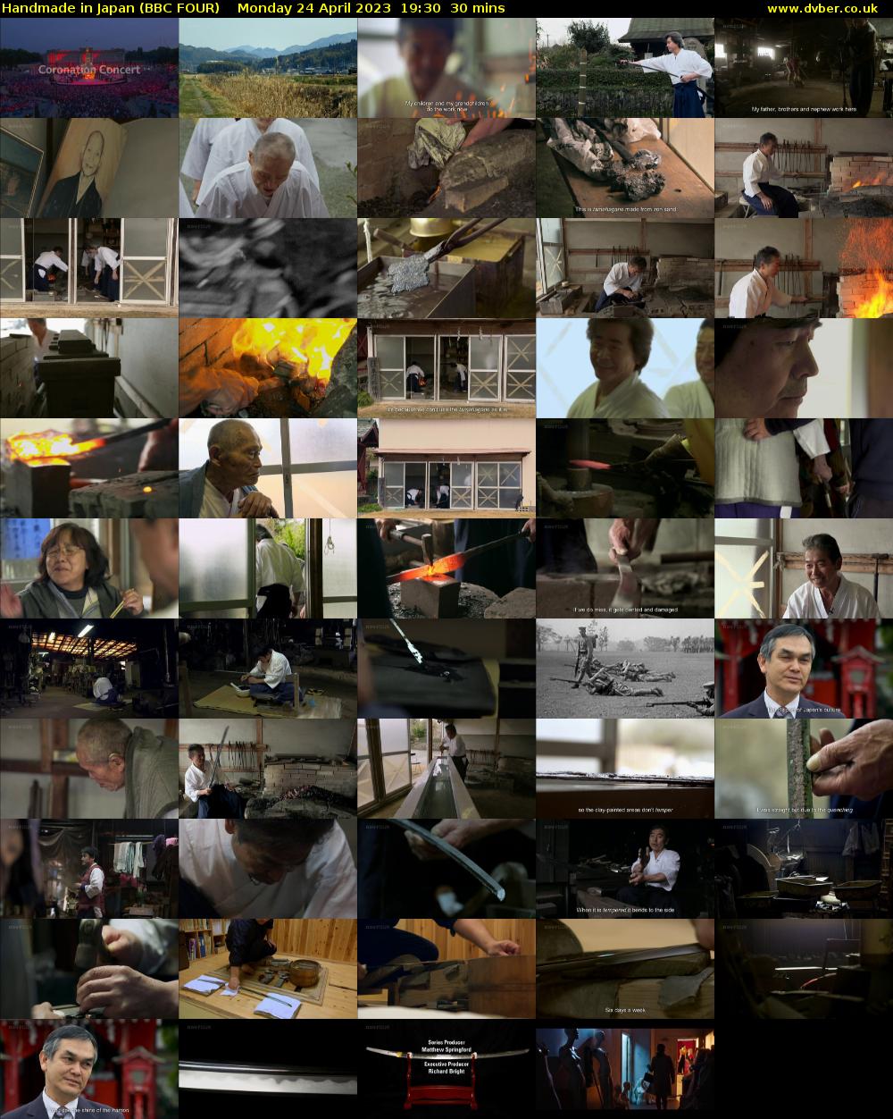 Handmade in Japan (BBC FOUR) Monday 24 April 2023 19:30 - 20:00